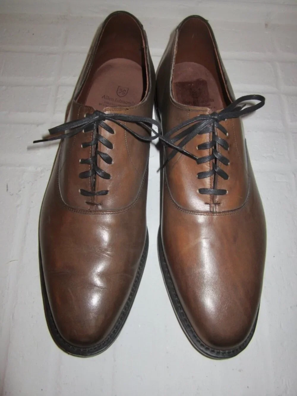 ALLEN EDMONDS CARLYLE Plain Toe Oxford Balmoral Shoes 8834 Men’s 13 D
